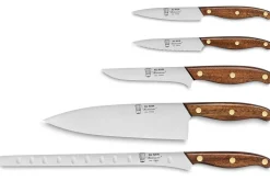Trousse en cuir 5 couteaux de cuisine Au Nain Bistronome