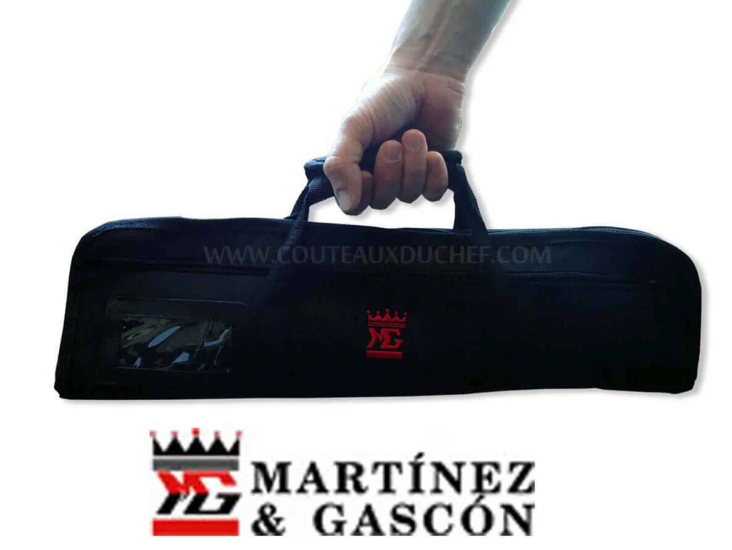 Trousse pour 4 couteaux + poche accessoires Martinez & Gascon