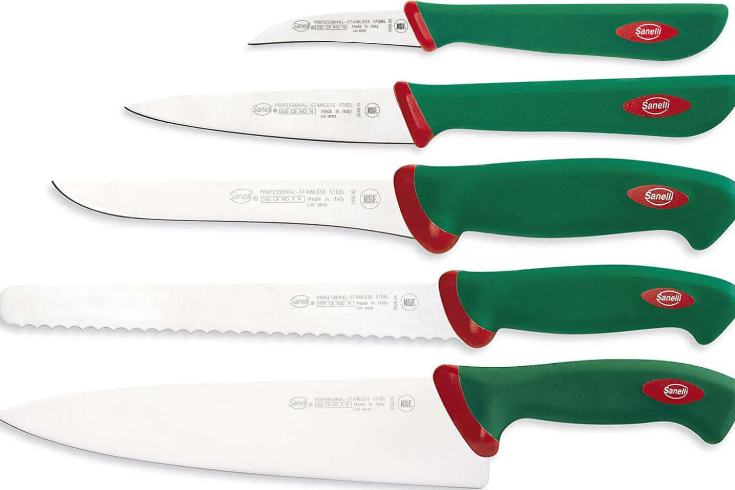 Trousse souple 5 couteaux professionnels Sanelli Premana