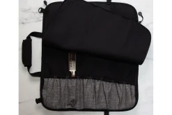 Trousse vide noire 8 emplacements en bouteille recyclée Messermeister Preservation