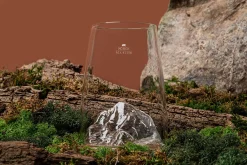 Verre à spiritueux long Alaskan Maker Topographic Monch en verre cristallin