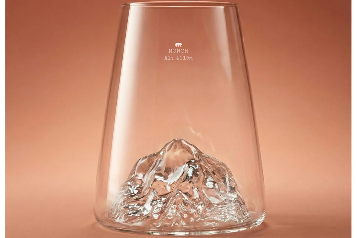 Verre à spiritueux long Alaskan Maker Topographic Monch en verre cristallin