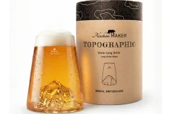 Verre à spiritueux long Alaskan Maker Topographic Monch en verre cristallin