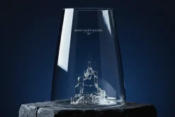 Verre à spiritueux long Alaskan Maker Iconic Monuments Mont Saint-Michel en verre cristallin