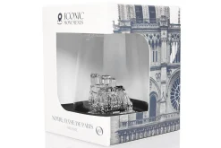 Verre à spiritueux long Alaskan Maker Iconic Monuments Notre Dame de Paris en verre cristallin