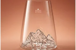 Verre à spiritueux long Alaskan Maker Topographic Mont Everest en verre critsallin