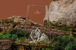 Verre à spiritueux long Alaskan Maker Topographic Mont Everest en verre critsallin
