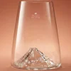 Verre à spiritueux long Alaskan Maker Topographic Mont Fuji en verre cristallin