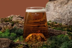 Verre à spiritueux long Alaskan Maker Topographic Kilimanjaro en verre cristallin