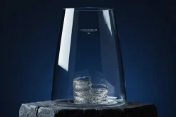 Verre à spiritueux long Alaskan Maker Iconic Monuments Colisée de Rome en verre cristallin