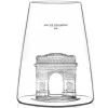 Verre à spiritueux long Alaskan Maker Iconic Monuments Arc de Triomphe en verre cristallin