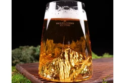 Verre à spiritueux long Alaskan Maker Topographic Grossglockner en verre cristallin