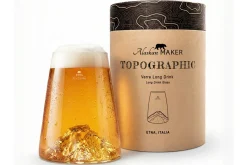 Verre à spiritueux long Alaskan Maker Topographic Etna en verre cristallin