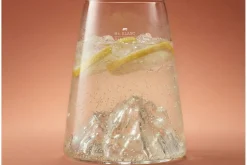 Verre à spiritueux long Alaskan Maker Topographic Mont Blanc en verre cristallin