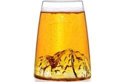 Verre à spiritueux long Alaskan Maker Topographic Mont Blanc en verre cristallin