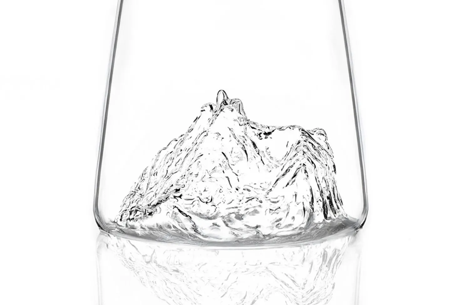 Verre à spiritueux long Alaskan Maker Topographic Pic du midi de Bigorre en verre cristallin