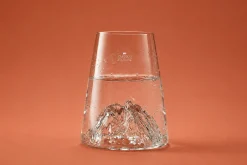 Verre à spiritueux long Alaskan Maker Topographic Canigou en verre cristallin