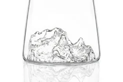 Verre à spiritueux long Alaskan Maker Topographic Gran Paradiso en verre cristallin
