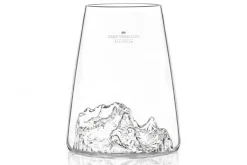 Verre à spiritueux long Alaskan Maker Topographic Gran Paradiso en verre cristallin