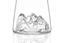 Verre à spiritueux long Alaskan Maker Topographic Sassolungo en verre cristallin