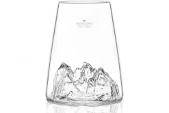 Verre à spiritueux long Alaskan Maker Topographic Sassolungo en verre cristallin