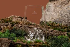 Verre à spiritueux long Alaskan Maker Topographic Mont Rosa en verre cristallin