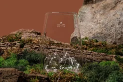 Verre à spiritueux long Alaskan Maker Topographic Tre Cime en verre cristallin