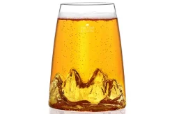 Verre à spiritueux long Alaskan Maker Topographic Tre Cime en verre cristallin