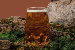 Verre à spiritueux long Alaskan Maker Topographic Tre Cime en verre cristallin
