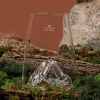 Verre à spiritueux long Alaskan Maker Topographic Jungfrau en verre cristallin