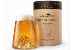 Verre à spiritueux long Alaskan Maker Topographic Jungfrau en verre cristallin