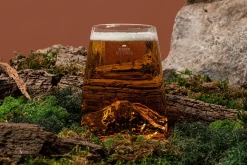 Verre à spiritueux long Alaskan Maker Topographic Eiger en verre cristallin