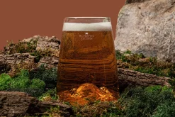 Verre à spiritueux long Alaskan Maker Topographic Vésuve en verre cristallin