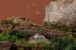 Verre à spiritueux long Alaskan Maker Topographic Vésuve en verre cristallin
