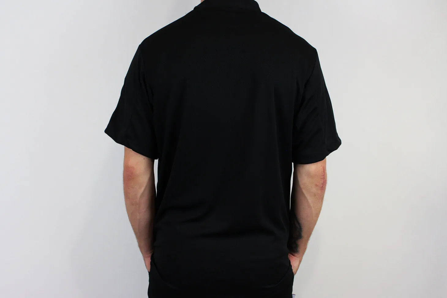 Veste de cuisine unisexe Egochef Pizzaiolo noire 100% Air Plus à manches courtes