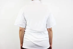 Veste de cuisine unisexe Egochef Ottavio Air Plus blanche 100% microfibre à manches courtes