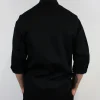 Veste de cuisine unisexe Egochef Cheap Air Plus noire polyester et coton à manches longues
