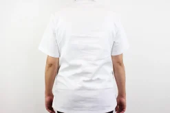 Veste de cuisine unisexe Egochef Leonardo blanche 100% coton à manches courtes
