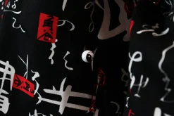 Veste de cuisine unisexe Egochef Sushi caractères japonais kimono 100% coton à manches longues