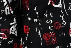 Veste de cuisine unisexe Egochef Sushi caractères japonais kimono 100% coton à manches longues