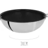 Wok antiadhérent Cristel Casteline Amovible Exceliss en inox