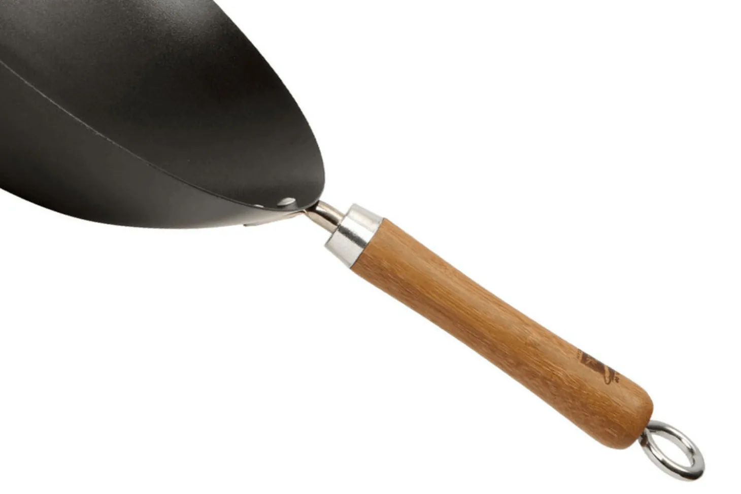 Wok antiadhérent Dexam avec 2 poignées en acier au carbone pour 4 à 6 personnes diamètre 36cm