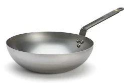 Wok bombé à queue De Buyer Mineral B ø28cm en fer