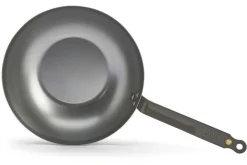 Wok bombé à queue De Buyer Mineral B ø28cm en fer