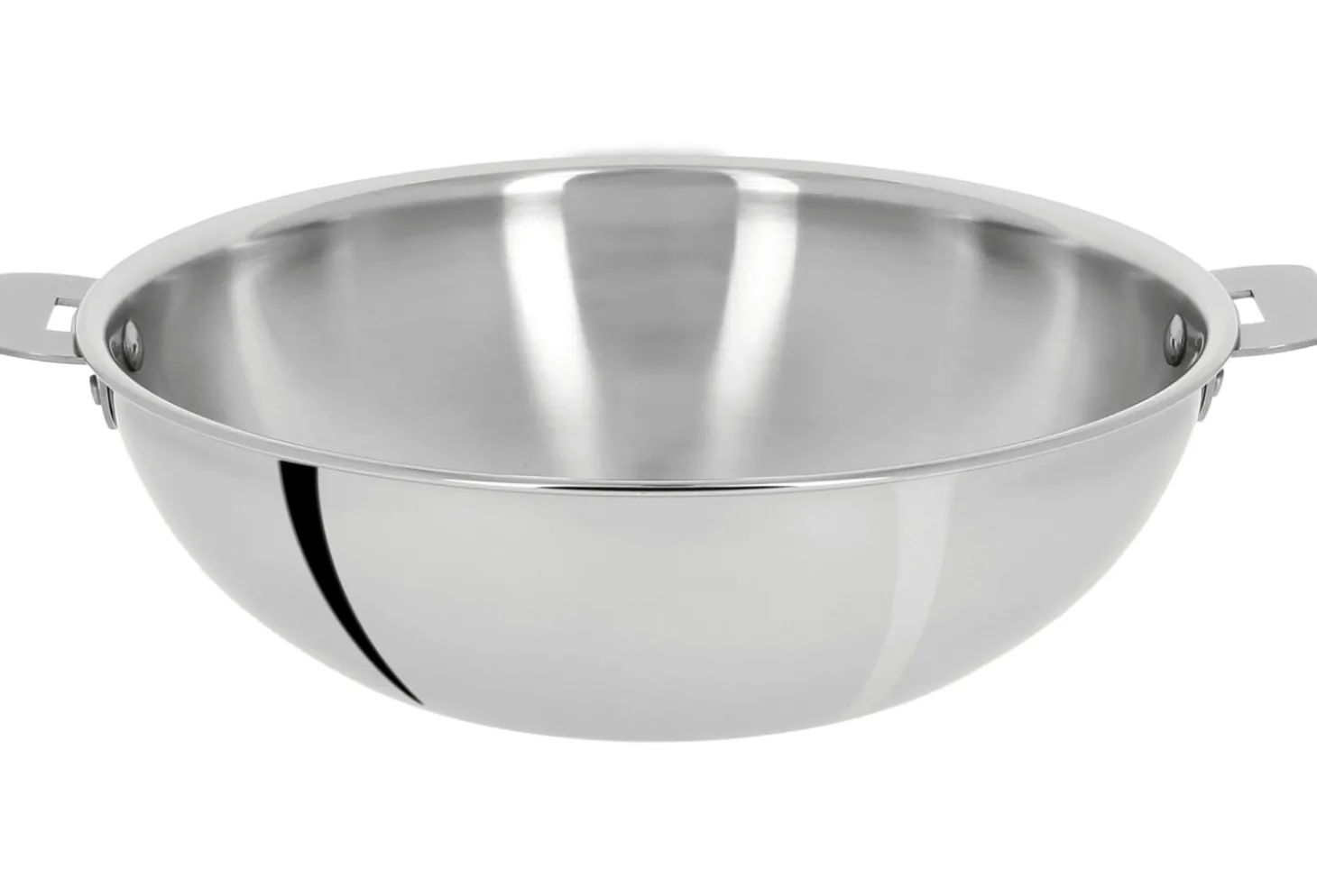 Wok Cristel Casteline amovible en inox 3 plis