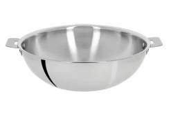 Wok Cristel Casteline amovible en inox 3 plis
