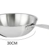 Wok Cristel Castel'Pro en acier inoxydable 18/10 3 ply