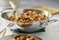 Wok De Buyer Affinity 32cm en acier inoxydable 5 ply