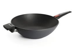 Wok Woll Diamond Lite en fonte d'aluminium manche amovible polymère 34cm