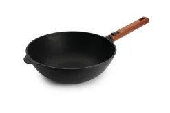 Wok Woll Diamond QXR Eco Logic en fonte d'aluminium manche amovible bois